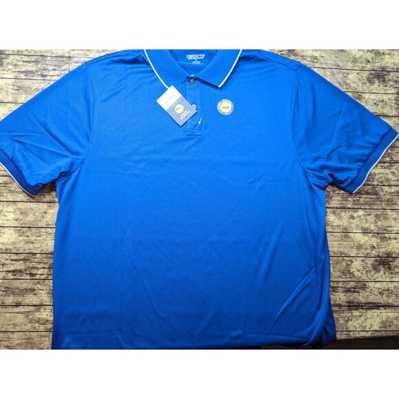 Brand New Blue Clairborne Mens Polo Shirt Size Large Tall Big Man With Tags - Picture 1 of 6